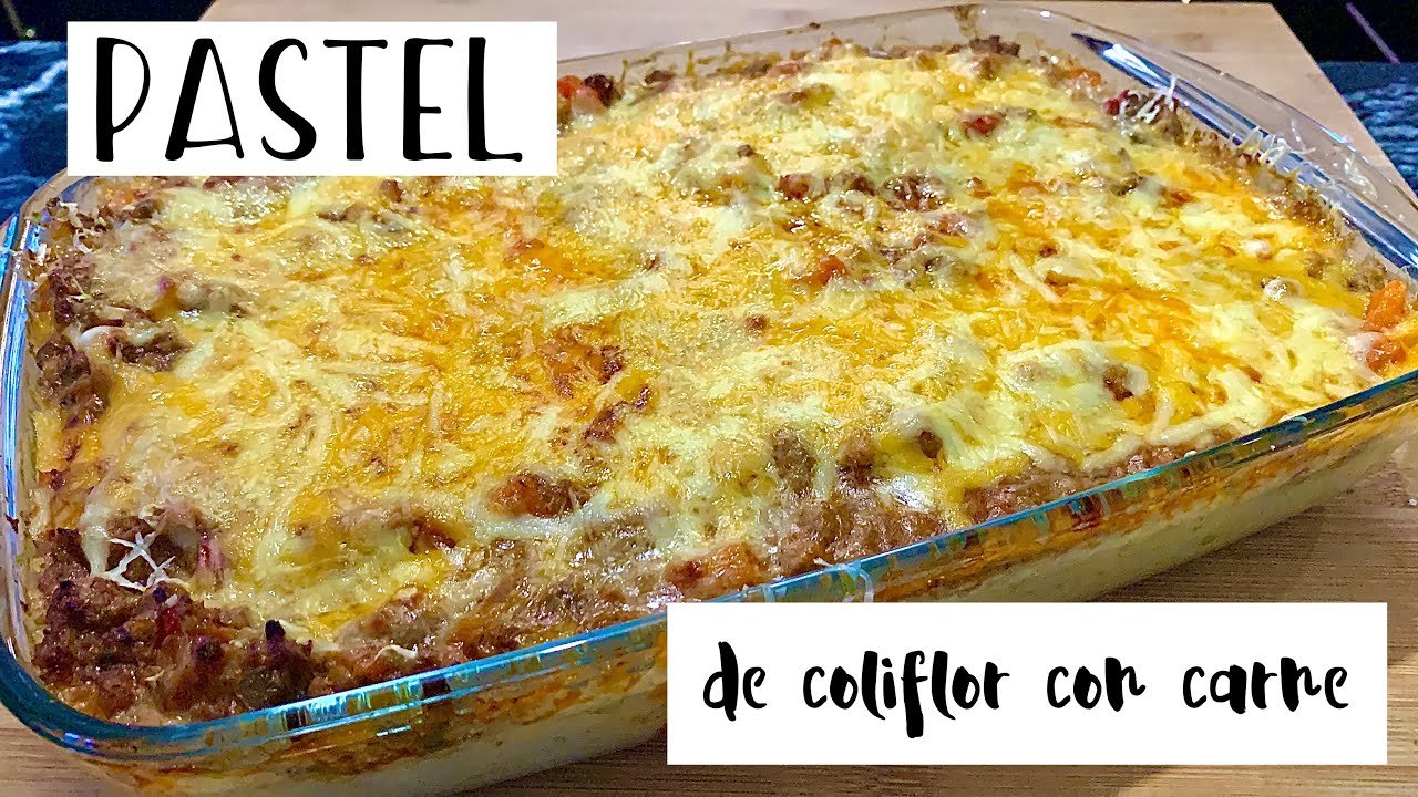 Receta de Pastel de coliflor y carne picada
