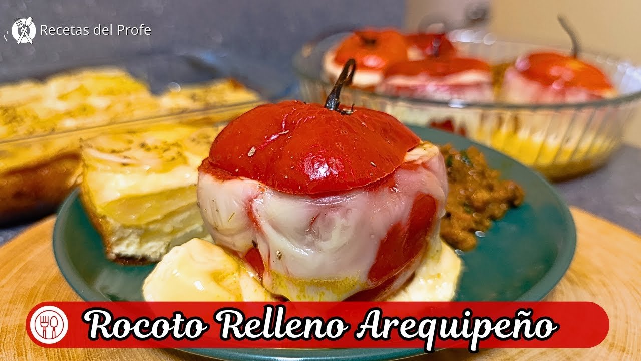 Receta de Pastel de papa y rocoto relleno