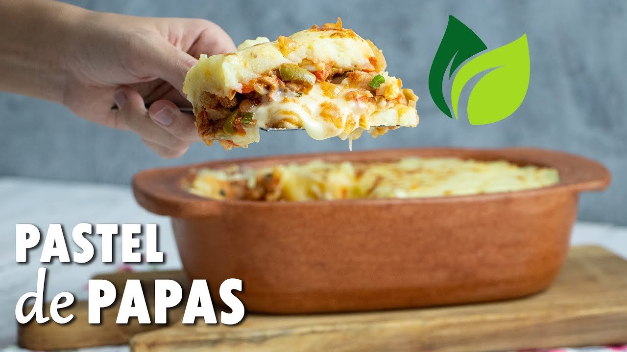 Receta de Pastel de papas vegetariano