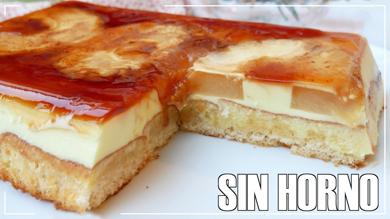 Receta de Pastel de piña con gelatina y sobaos