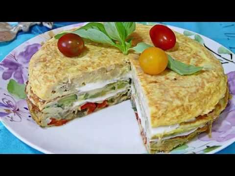Receta de Pastel de tortillas con bechamel