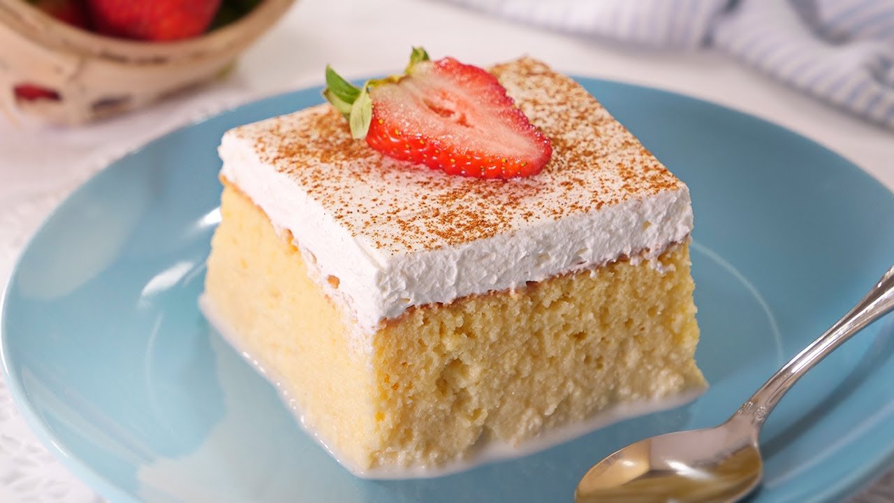 Receta de Pastel de tres leches