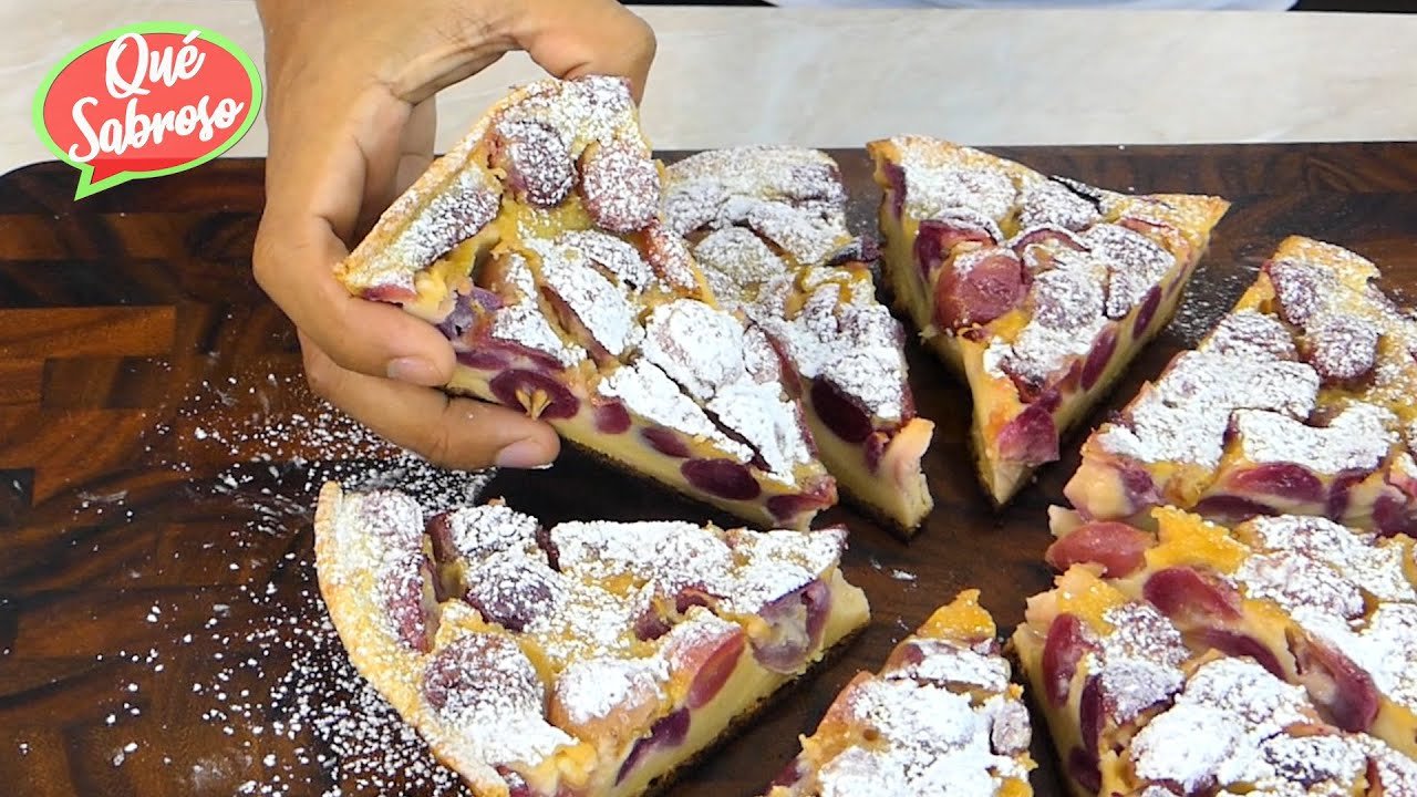 Receta de Pastel de uvas frescas