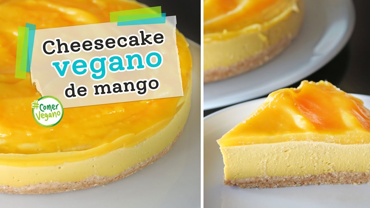 Receta de Pastel vegano de mango