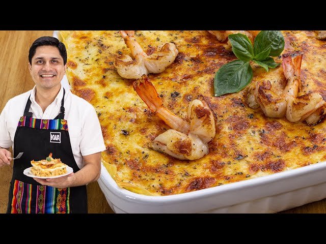 Receta de Pasticho de mariscos