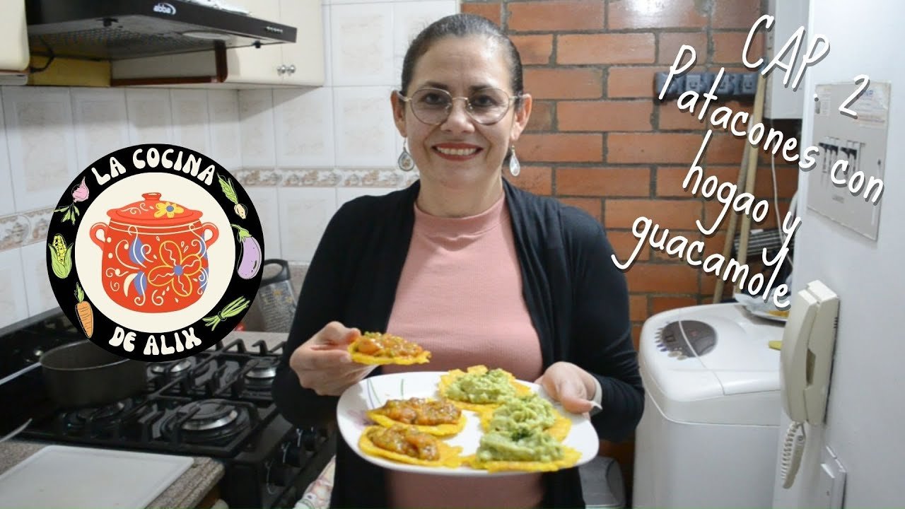 Receta de Patacones con hogao y guacamole