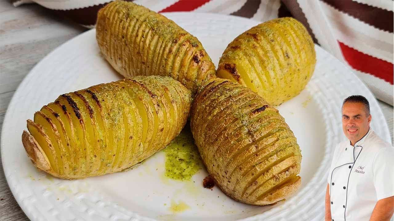Receta de Patatas Hasselback