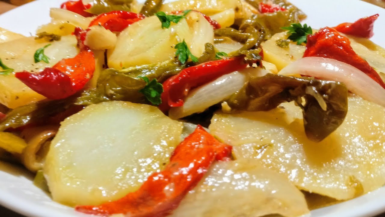 Receta de Patatas a lo pobre al horno