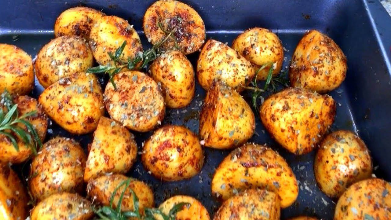 Receta de Patatas al horno con romero