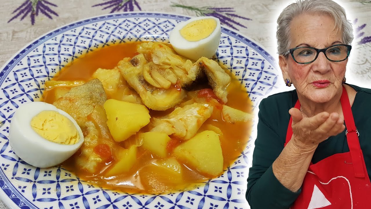 Receta de Patatas con bacalao al estilo de la abuela