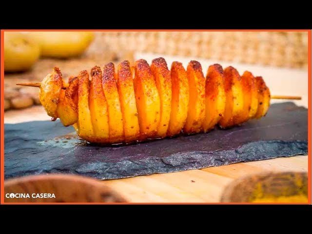 Receta de Patatas espiral al horno