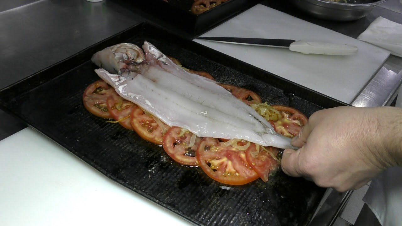 Receta de Pejerrey al horno con papas fritas