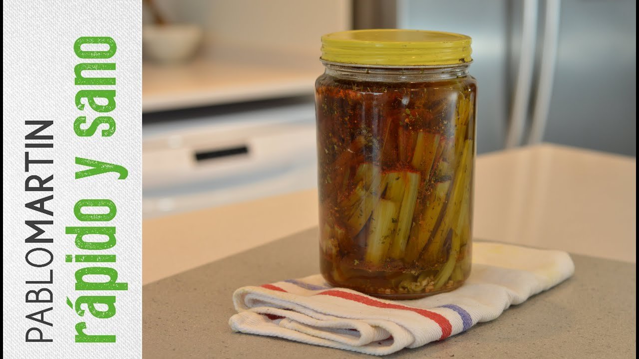 Receta de Pencas de acelga en escabeche