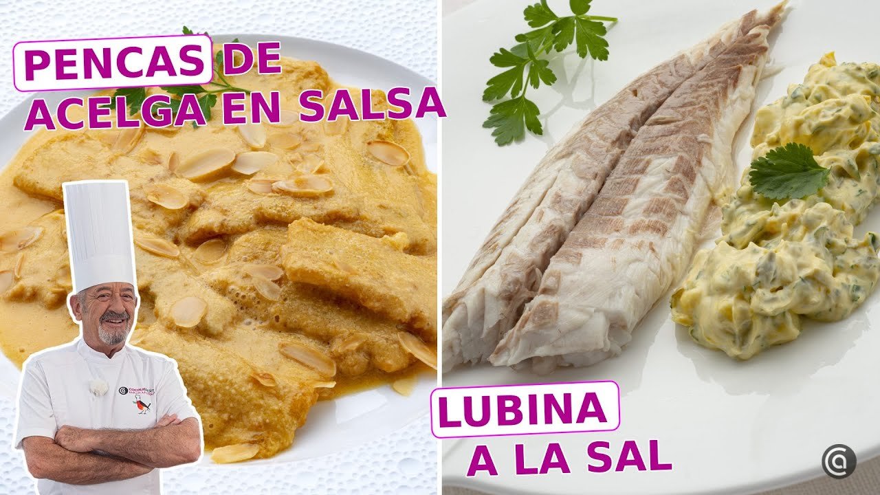 Receta de Pencas de acelgas rebozadas en salsa con almendras