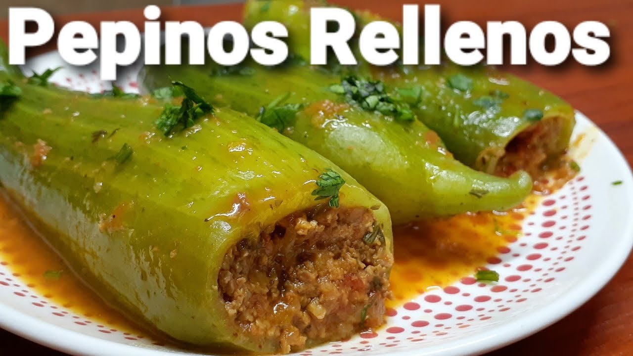 Receta de Pepinos rellenos de carne