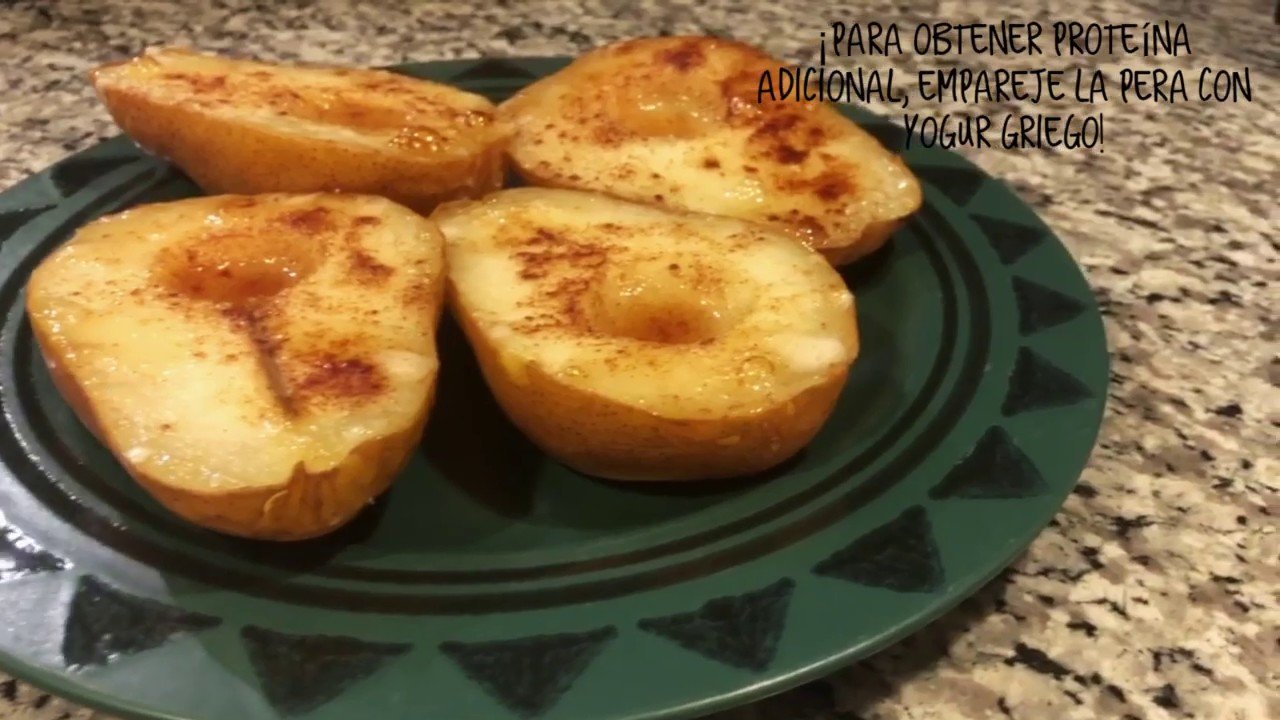 Receta de Peras al horno con canela