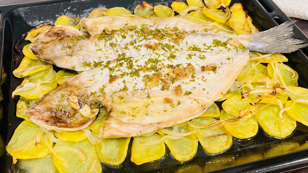Receta de Pescado al horno en salsa
