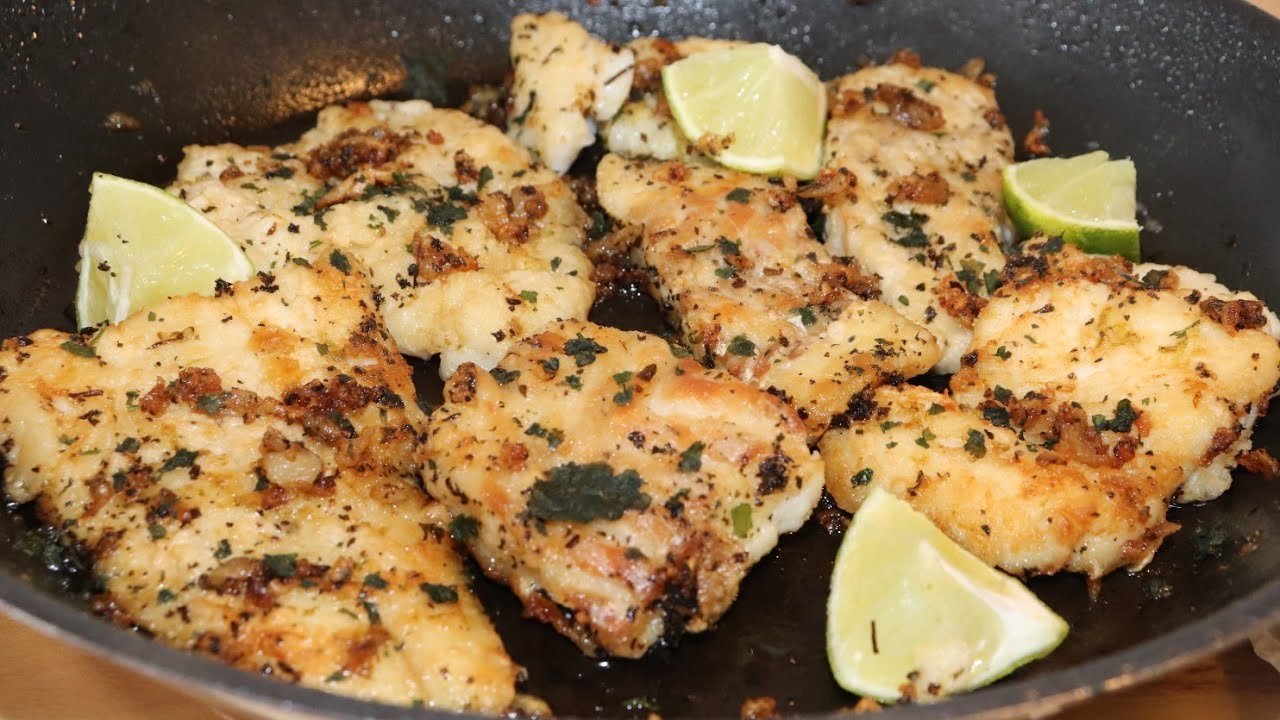 Receta de Pescado al mojo de ajo