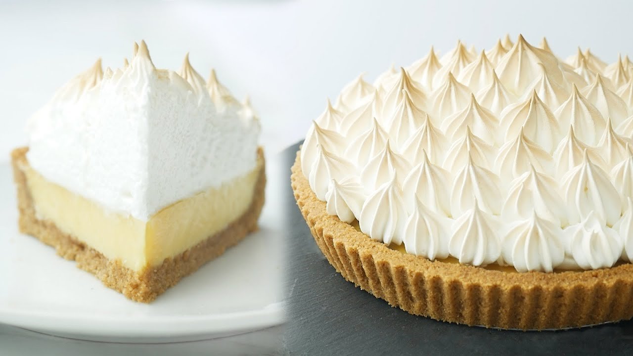 Receta de Pie de limón con merengue y galletas