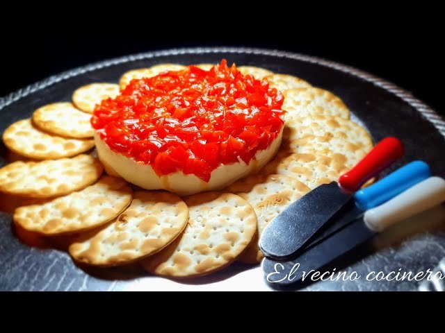 Receta de Pimientos caramelizados con queso