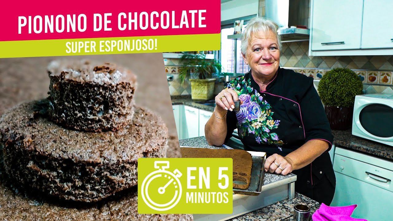 Receta de Pionono de chocolate
