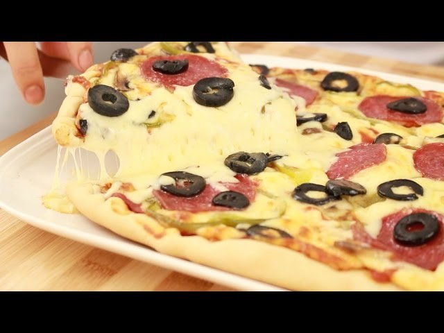 Receta de Pizza americana