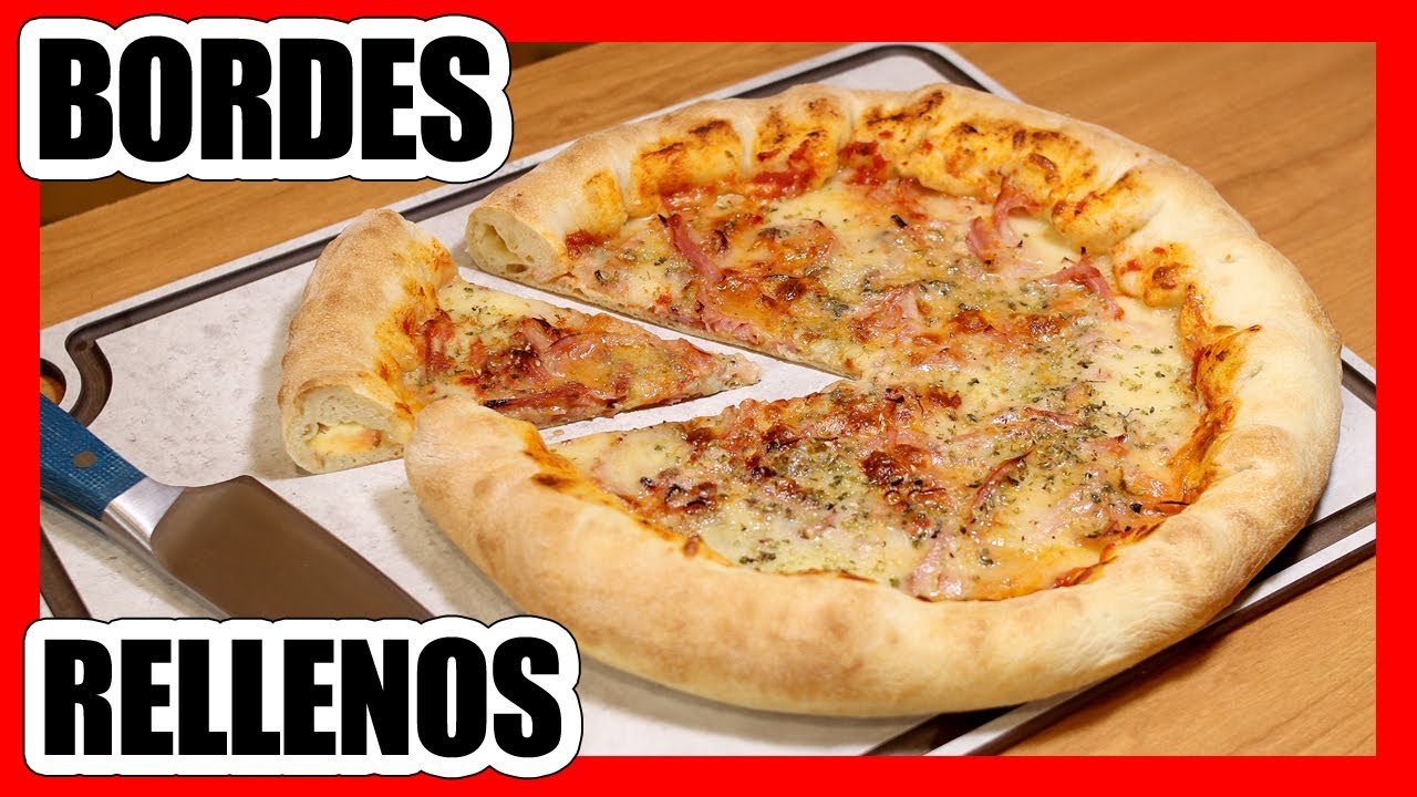 Receta de Pizza con borde de queso