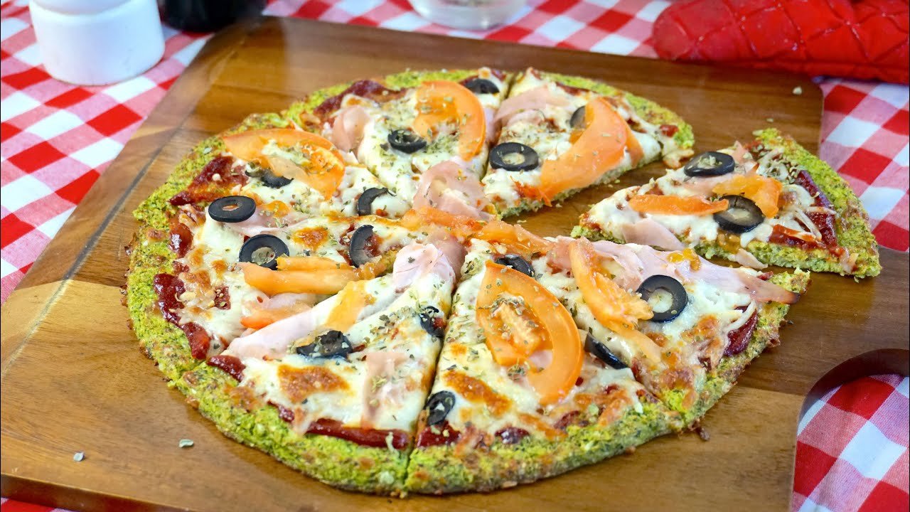 Receta de Pizza con brócoli