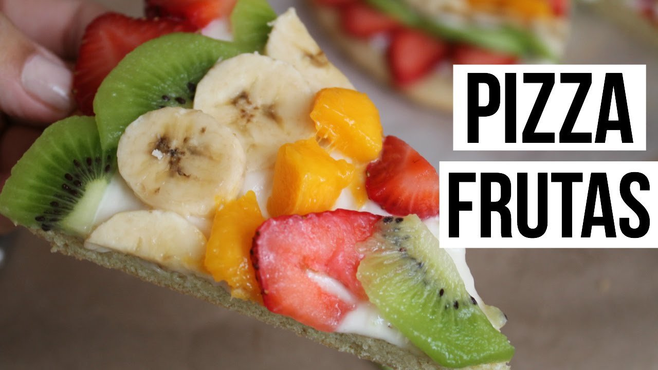 Receta de Pizza de frutas para niños