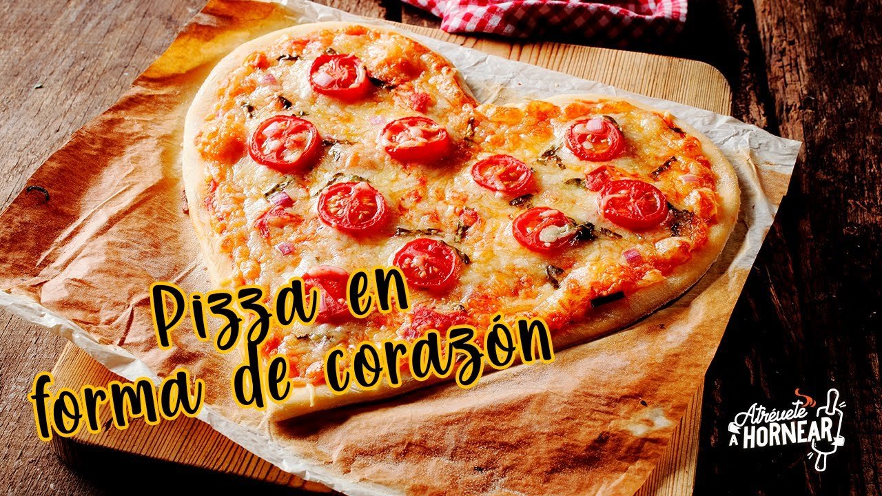 Receta de Pizza en forma de corazón