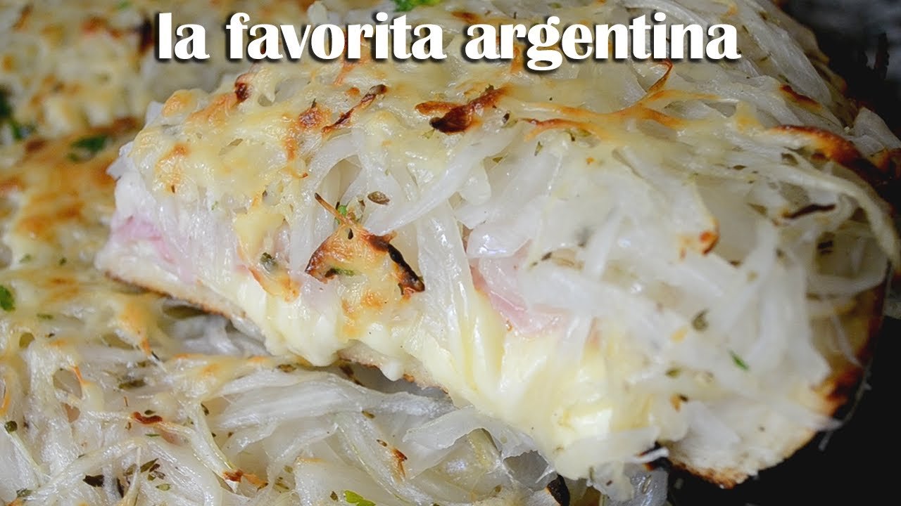 Receta de Pizza fugazzeta