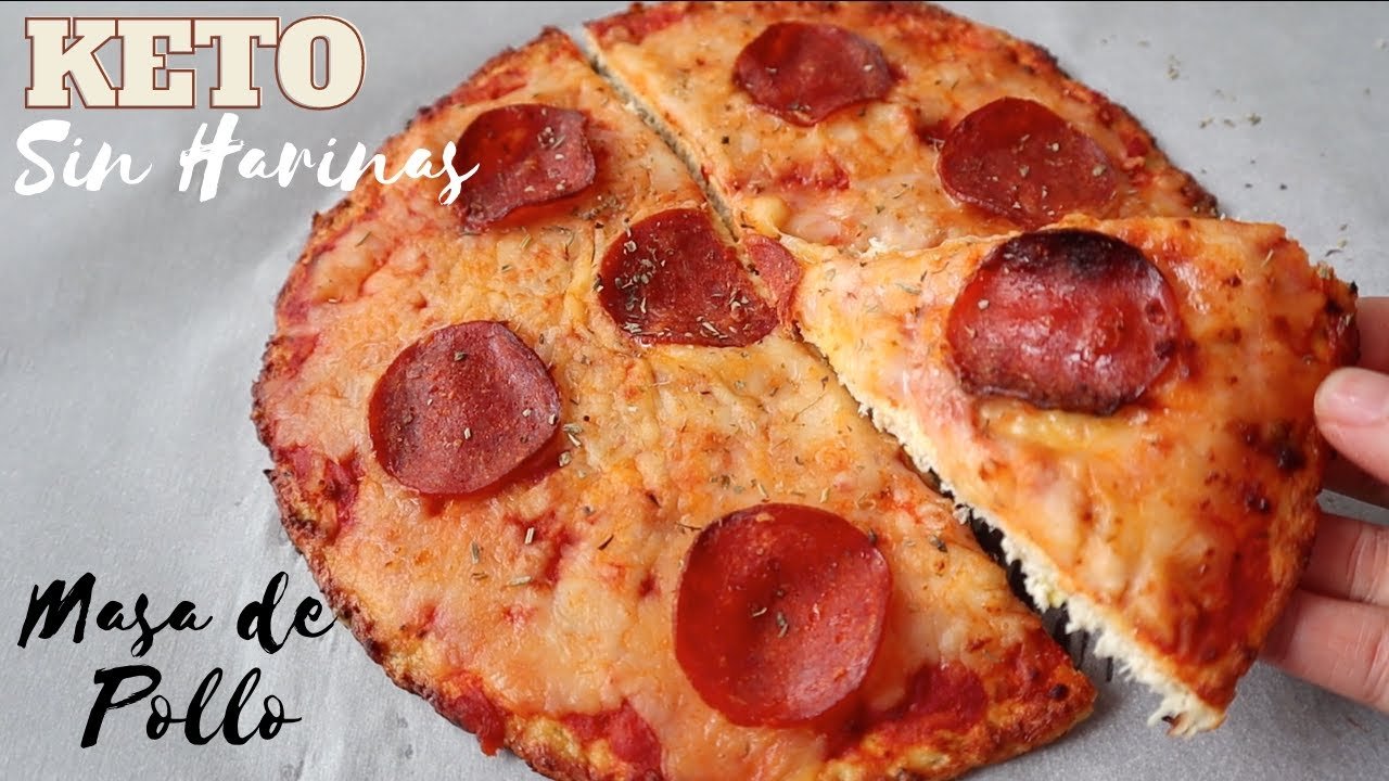 Receta de Pizza keto de pollo