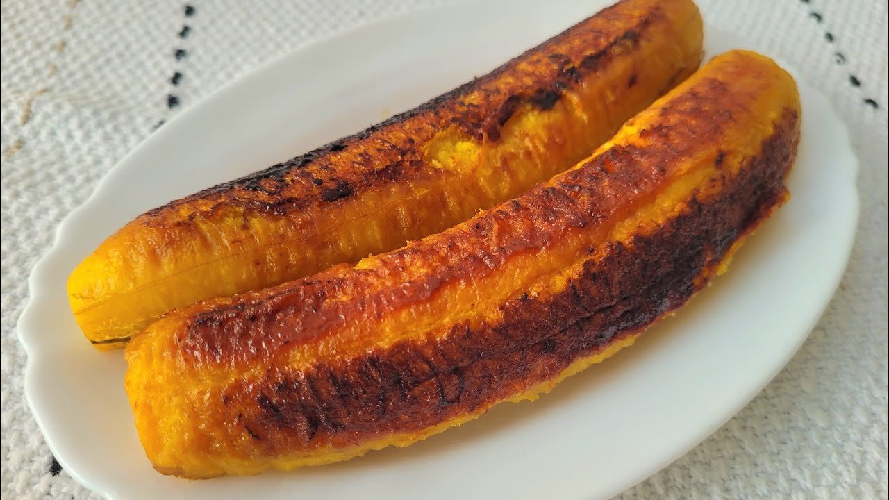 Receta de Plátano asado en sárten