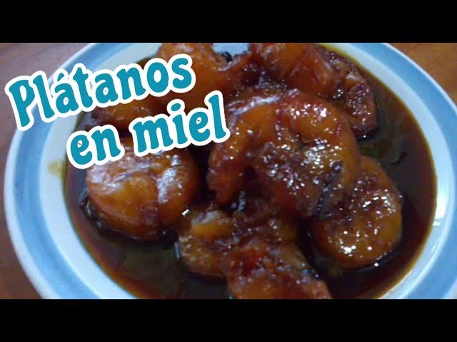 Receta de Plátanos en miel