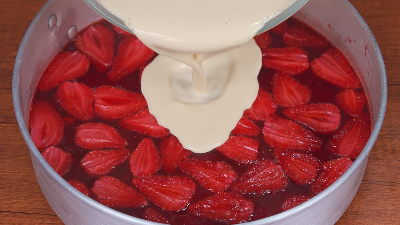 Receta de Postre con frutillas y gelatina