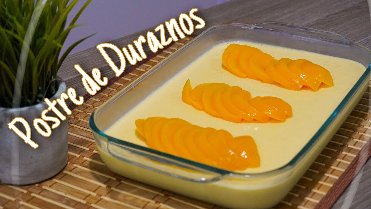 Receta de Postre de durazno