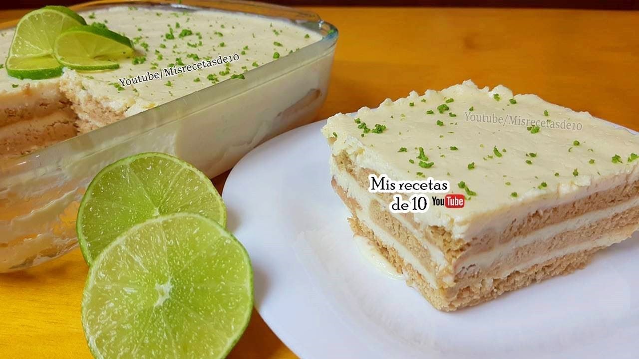 Receta de Postre de limón con galletas María