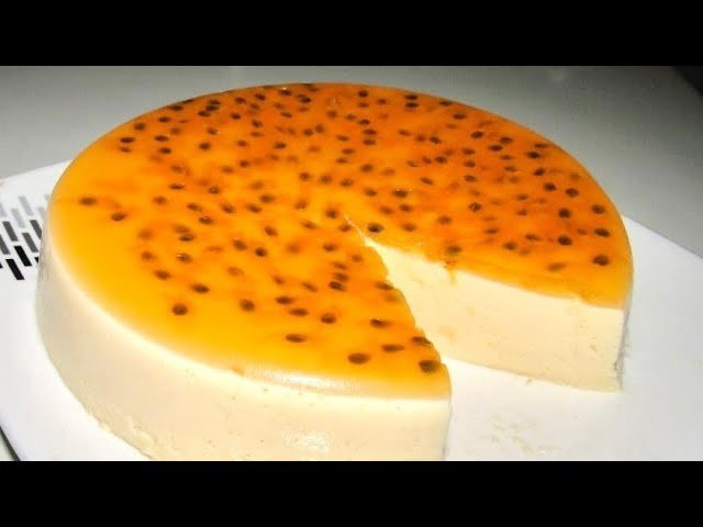 Receta de Postre de maracuyá con galletas y gelatina