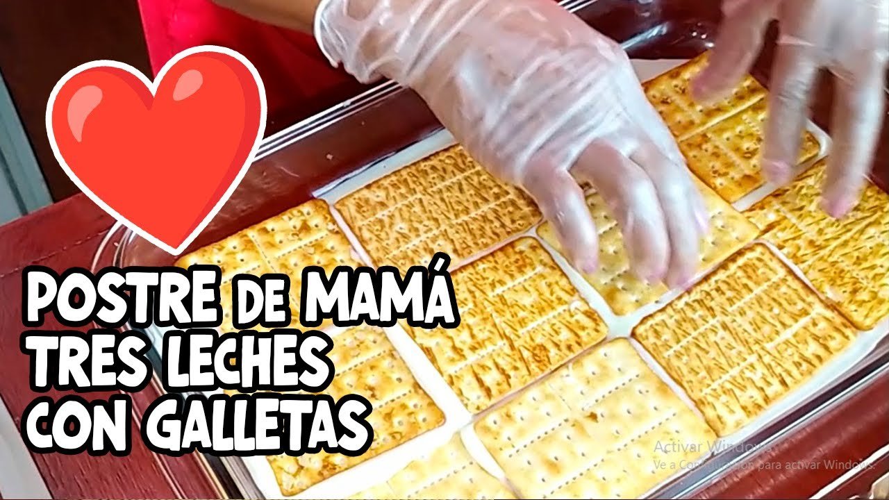 Receta de Postre de tres leches con galletas Ducales