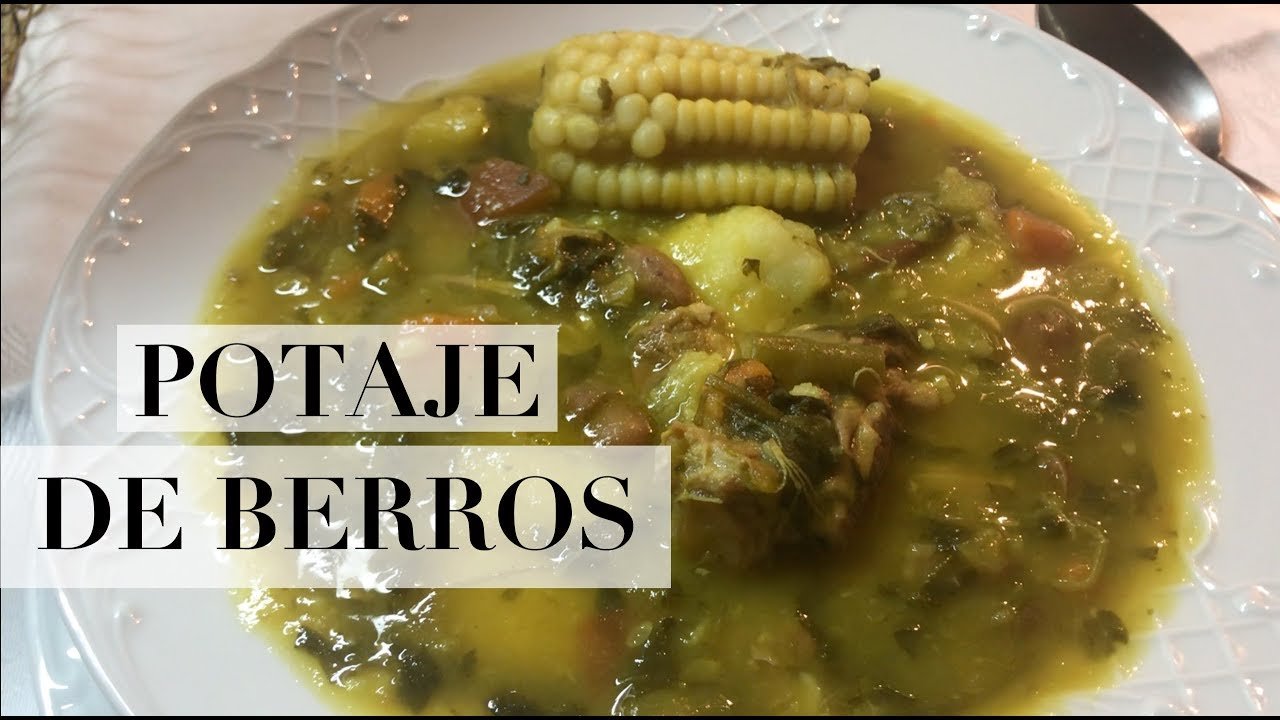 Receta de Potaje de berros canario