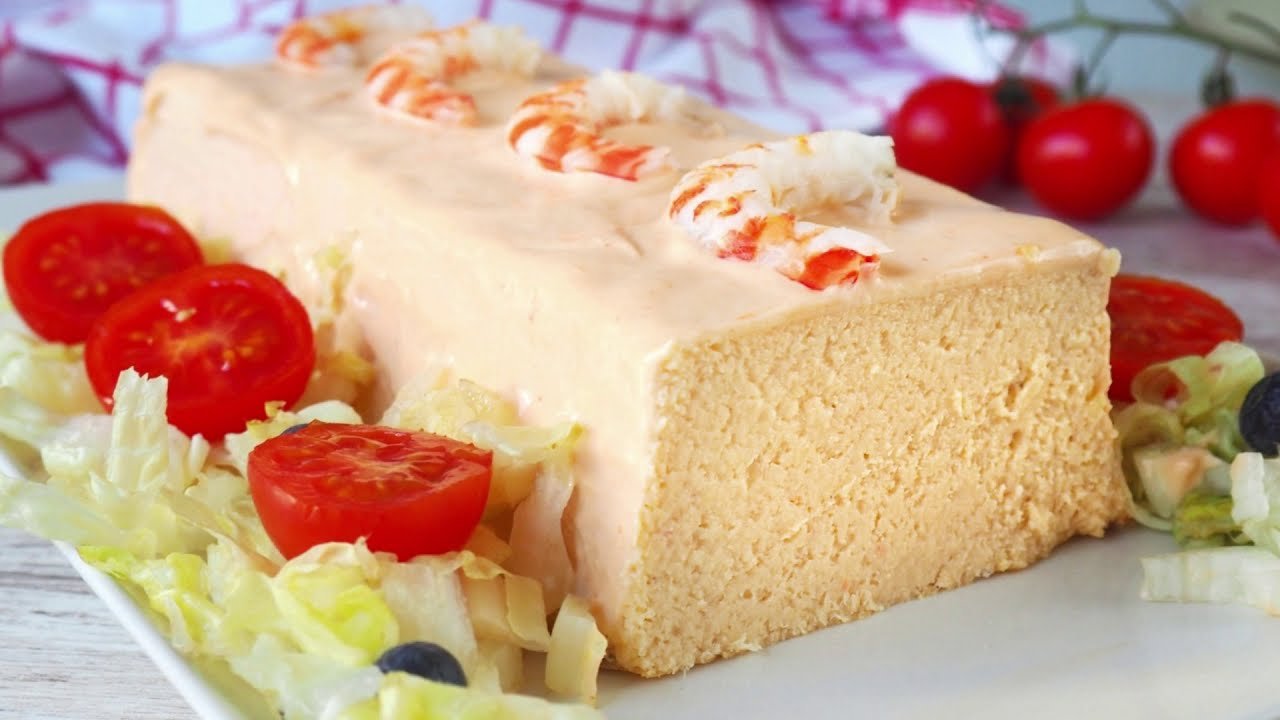 Receta de Pudin de pescado y camarones