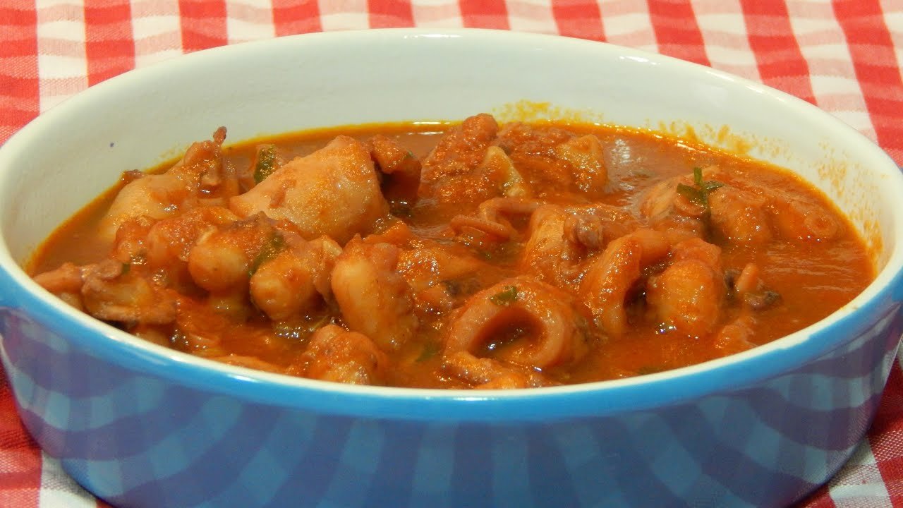 Receta de Pulpo en salsa americana