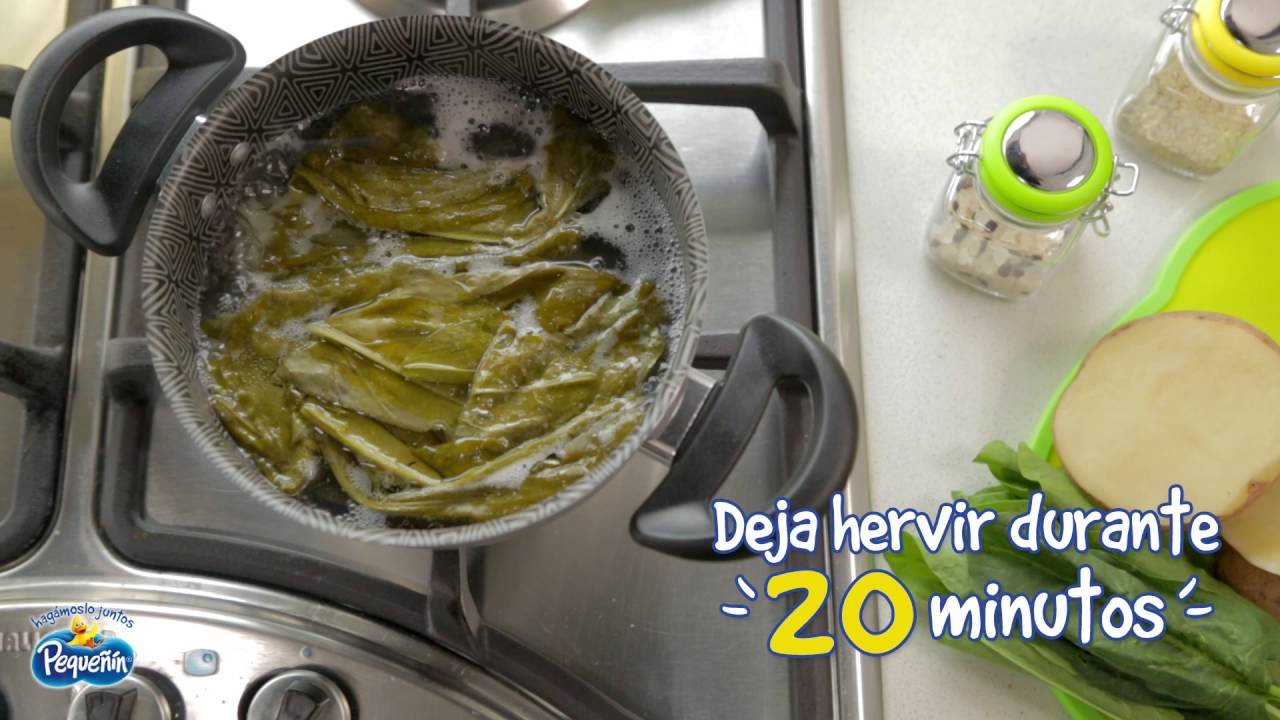 Receta de Puré de espinacas para bebés