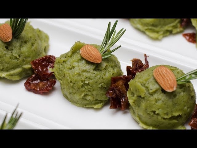 Receta de Puré de papas al pesto