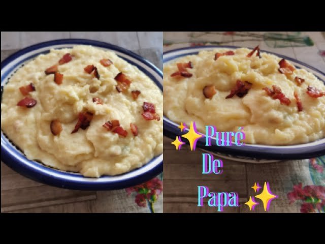 Receta de Puré de patatas con bacon