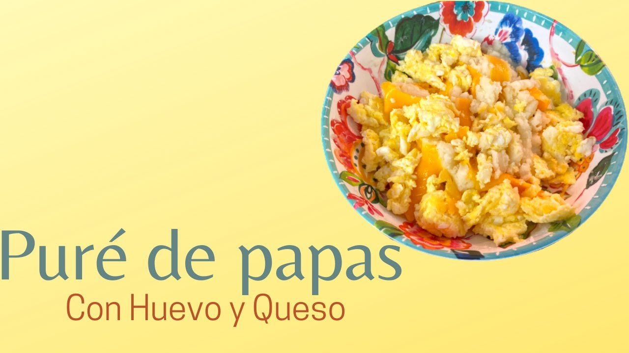 Receta de Puré de patatas con queso y huevo