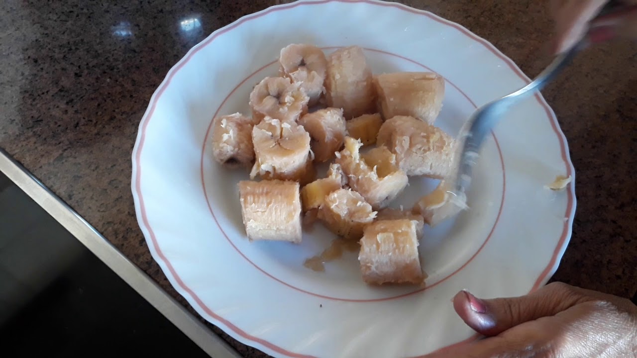 Receta de Puré de plátano verde