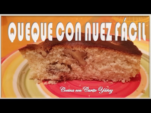 Receta de Queque con nueces fácil de hacer