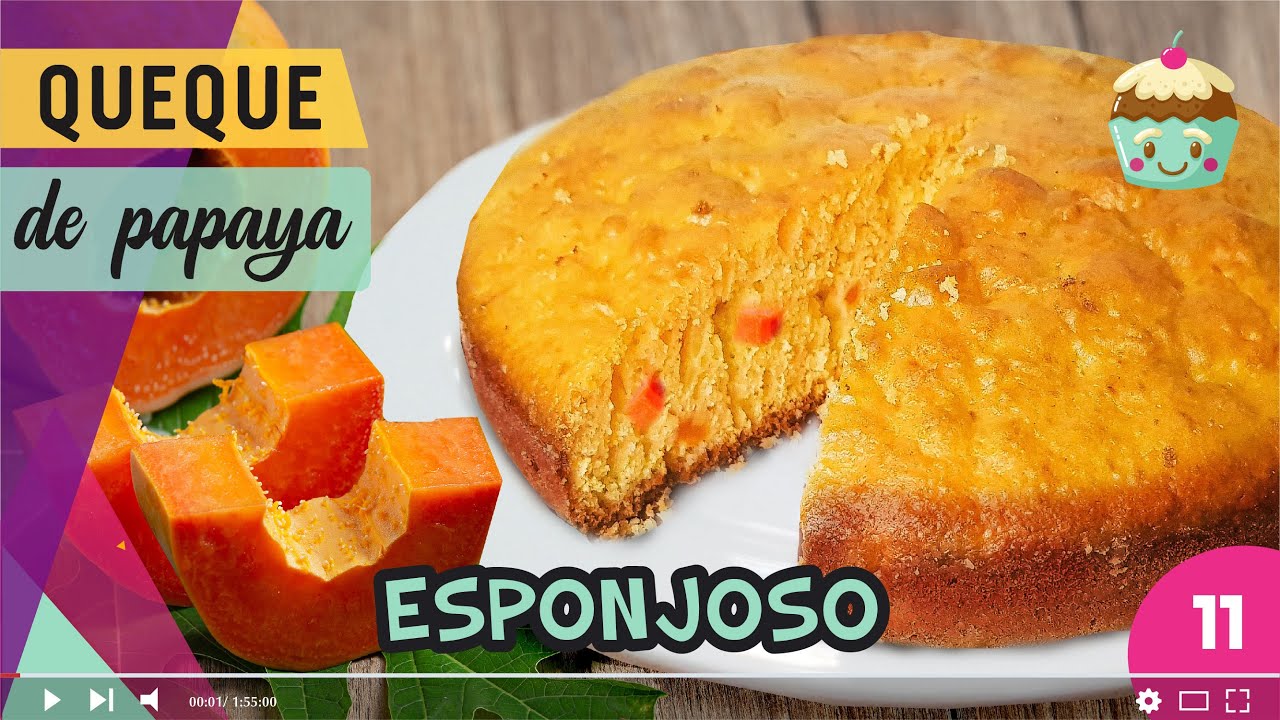 Receta de Queque de papaya