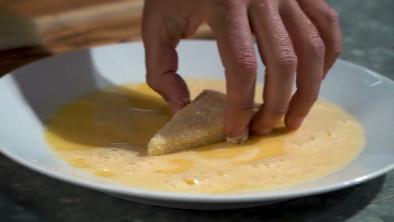 Receta de Queso frito con mermelada